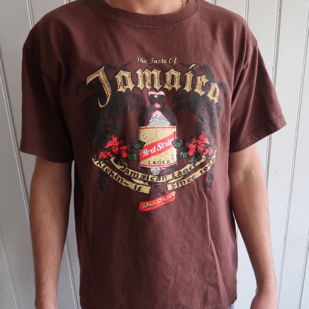 Red Stripe "taste of Jamaica" Tee